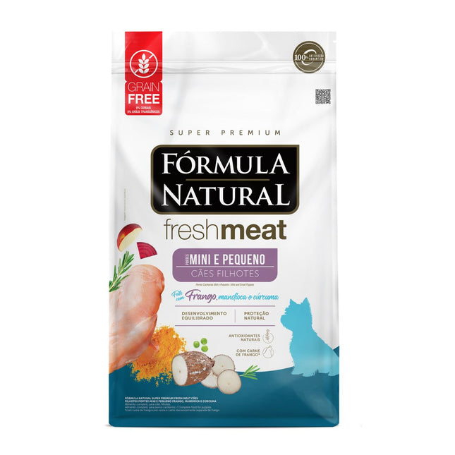 Ração Fórmula Natural Fresh Meat para Cães Filhotes Porte Mini e Pequeno