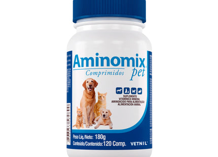 Aminomix Pet Com 120 Comprimidos