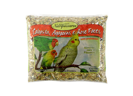 Mistura para Calopsitas, Agapornis e Rose Faces 500g