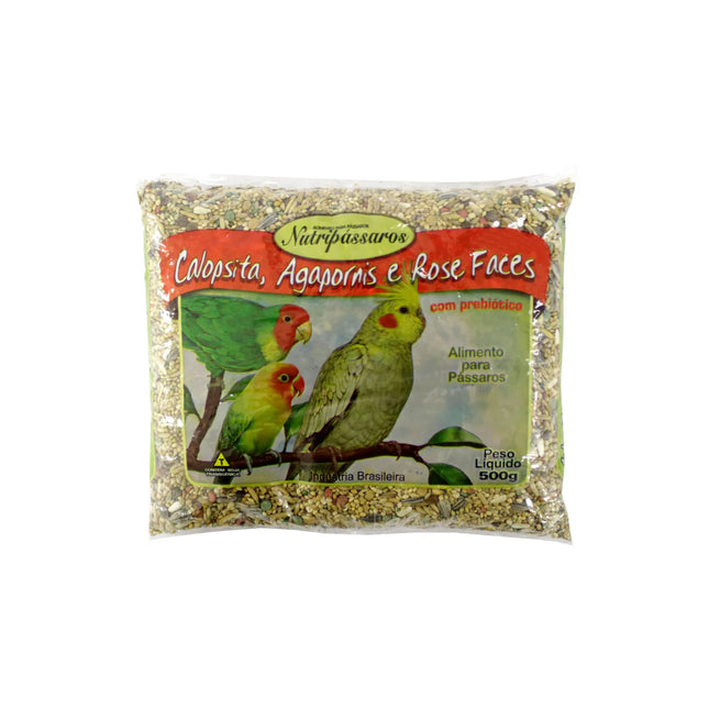 Mistura para Calopsitas, Agapornis e Rose Faces 500g