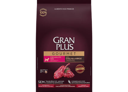 Ração Seca Granplus Gourmet para Cachorros Adultos de Porte Mini Sabor Ovelha