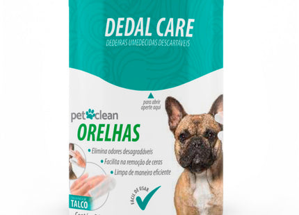 Dedal Care Orelhas Dedeiras Umedecidas com 30 Unidades - Pet Clean