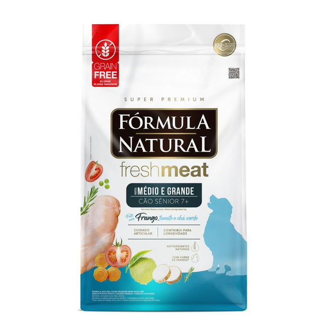 Ração Seca Fórmula Natural Fresh Meat para Cachorros Sênior Porte Médio e Grande