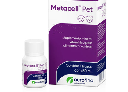 Suplemento Ourofino Metacell Pet 50ml para Cães e Gatos