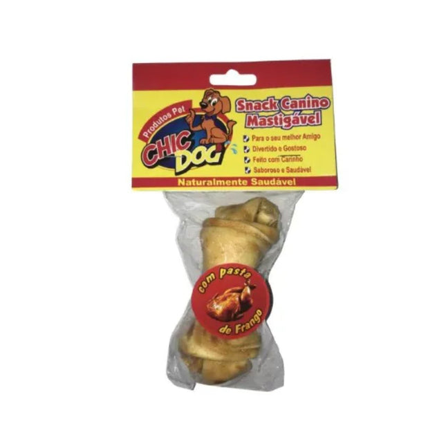 Osso 4/5 C/ Pasta De Frango C/1 - Chic Dog