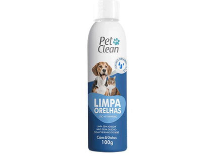 Limpa Orelhas em Gel para Cães e Gatos 100g - Pet Clean