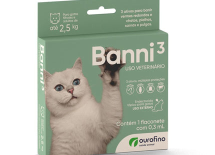 Antipulgas Banni 3 para Gatos até 2,5 kg
