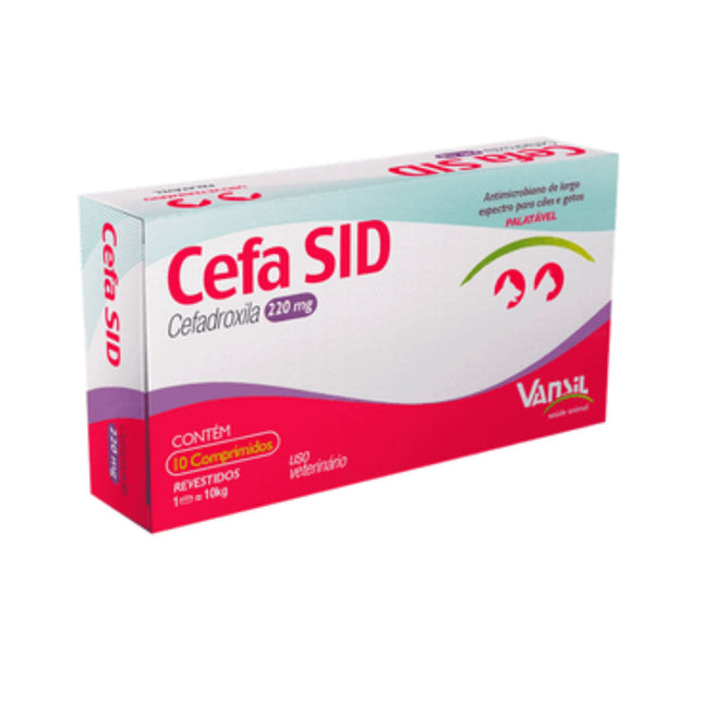 Antibiótico Suprimed Cefa Sid 220mg para Cães