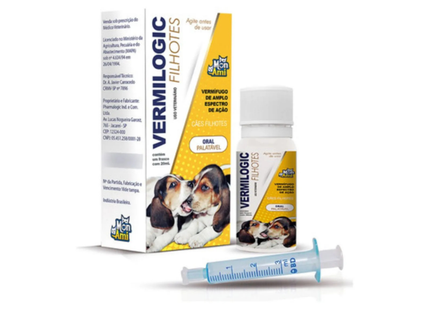 Vermífugo Vermilogic Filhotes 20 mL