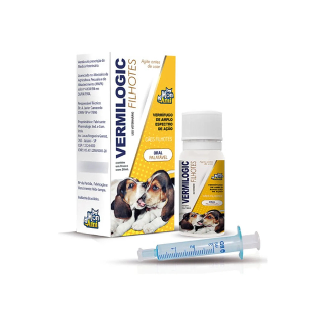 Vermífugo Vermilogic Filhotes 20 mL