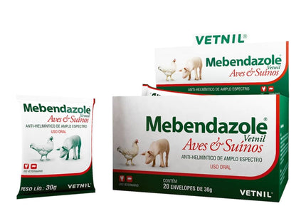 Mebendazole para Aves e Suínos