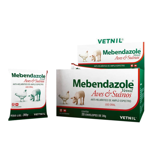 Mebendazole para Aves e Suínos