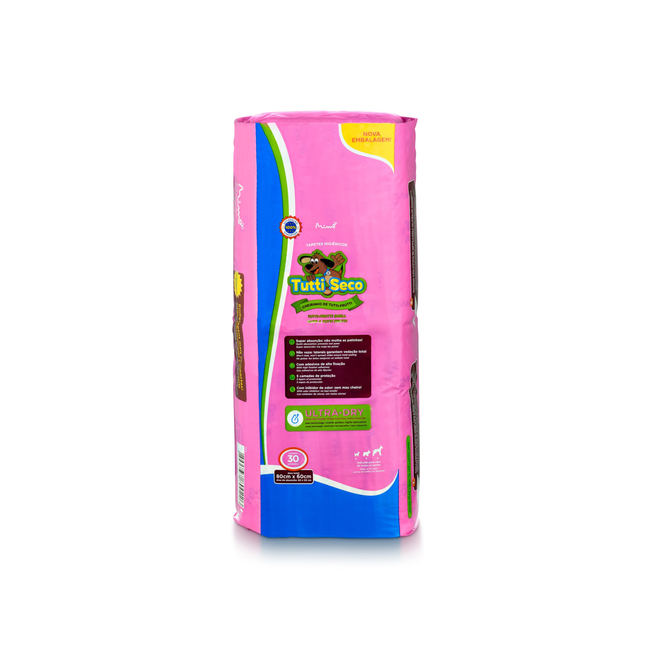 Tapete Higiênico Tutti Seco Tutti-Frutti 80 cm x 60 cm (30 un)