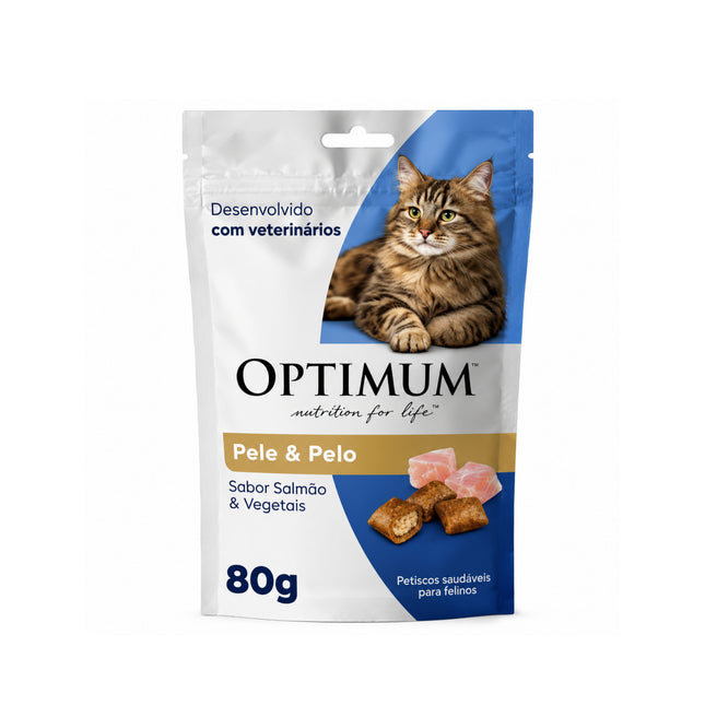Petisco Optimum Cat Pelo e Pele