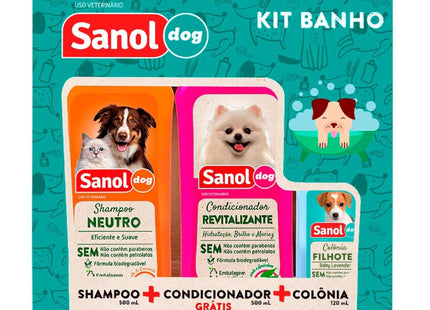 Kit Shampoo + Condicionador Sanol Dog