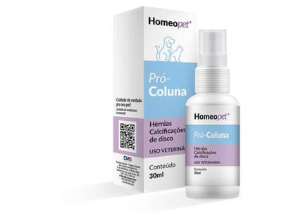 Suplemento Homeopet Pro-Coluna 30ml para Cães e Gatos