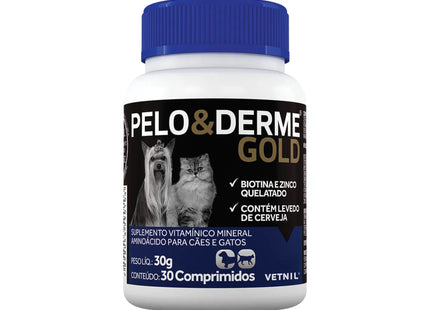 Pelo & Derme Gold 30 Compr