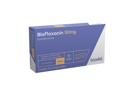 Antibiótico Biofloxacin 50mg para Cães e Gatos