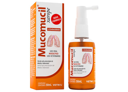 Mucomucil Xarope 50 ml para Cães e Gatos