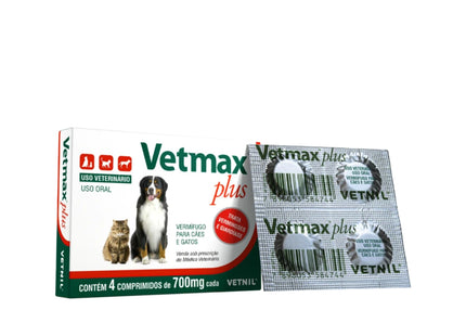 Vermífugo Vetmax Plus para Cães e Gatos