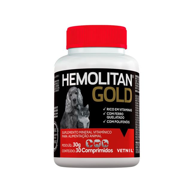 Hemolitan Gold Com 30 Comprimidos