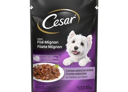 Ração Úmida Cesar Filet Mignon em Molho para Cachorros Adultos