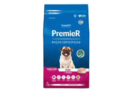 Ração Seca Premier para Cachorros Adultos de Raça Pug