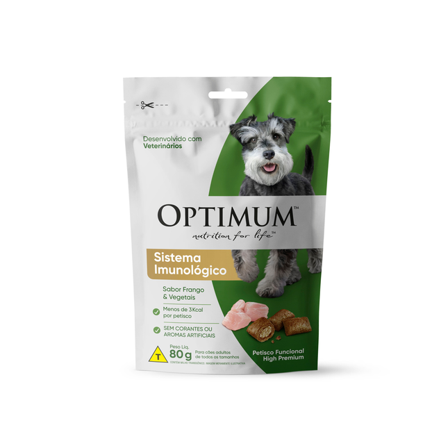 Petisco Optimum Dog Sistema Imunológico