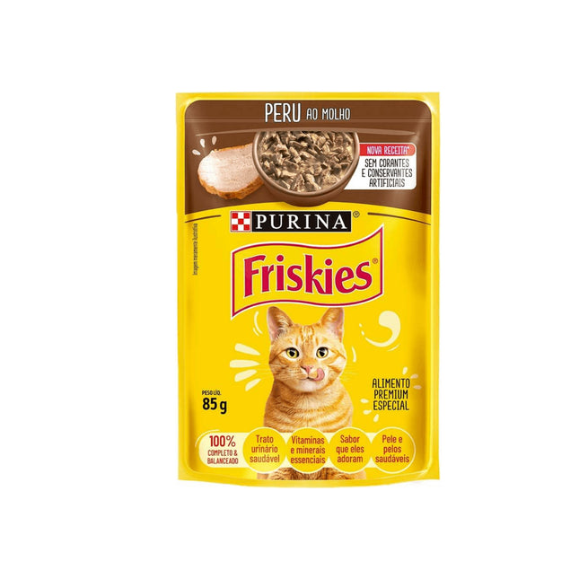 Sachê Friskies Peru ao Molho 85 g – Alimento Úmido para Gatos Friskies