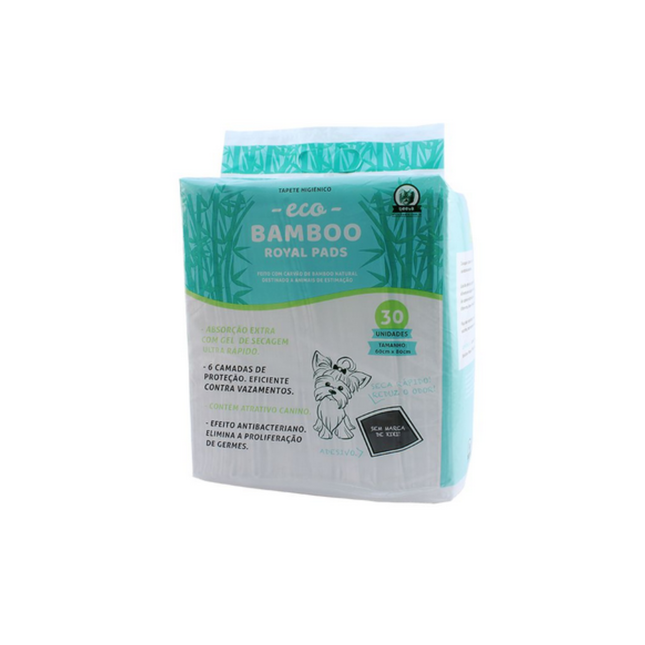 Tapete Higiênico Eco Bamboo para Cães 60 x 80 cm