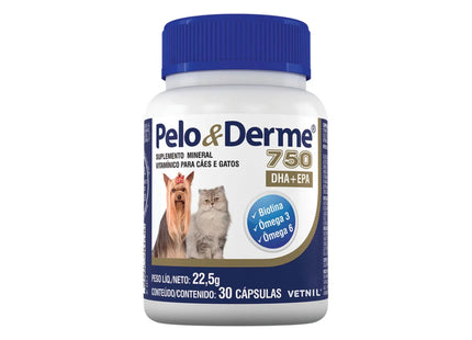 Pelo & Derme 750 Mg (30 Caps)