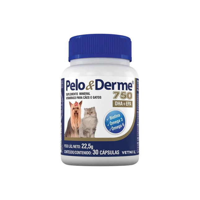 Pelo & Derme 750 Mg (30 Caps)