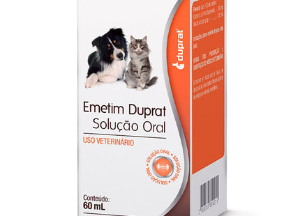 Antiemético Emetim Duprat Oral 60ml para Cães e Gatos