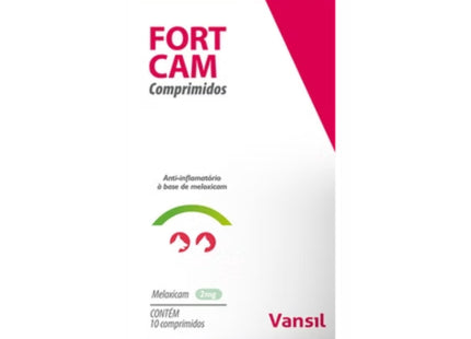Anti-inflamatório Fort Cam para Cães e Gatos 10 Comprimidos