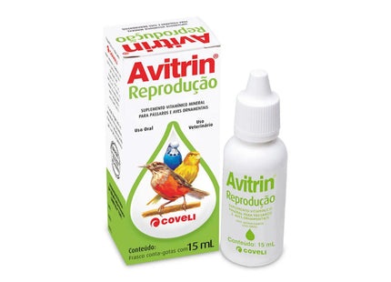 Suplemento Vitamínico Avitrin Reprodução 15ml para Aves