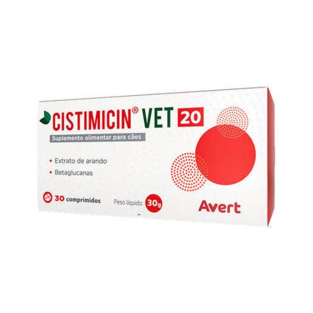 Cistimicin Vet 20 com 30 Comprimidos