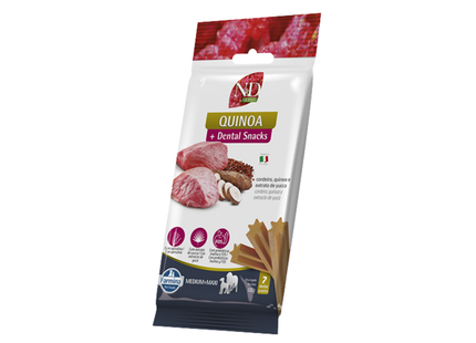 Petisco Funcional N&D Quinoa Snack Canine Yucca & Cordeiro Adult Medium & Maxi