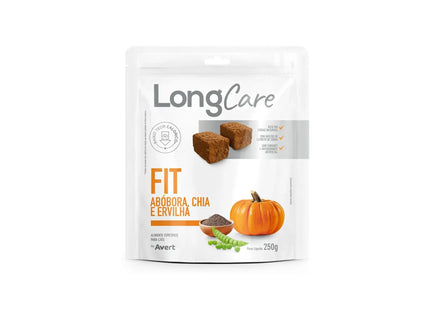 LongCare Fit 250 g – Petisco Natural Funcional para Cães Sabor Abóbora, Chia e Ervilha