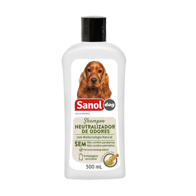 Shampoo Neutralizador de Odores Sanol Dog 500 ml