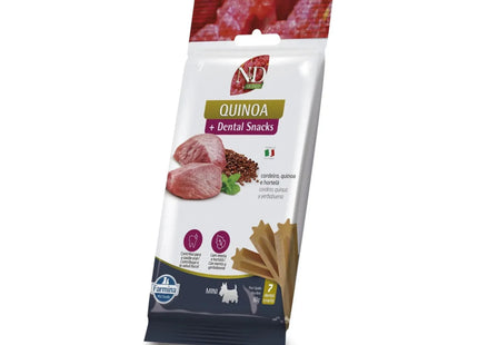 Petisco Funcional N&D Quinoa Snack Canine Yucca & Cordeiro Adult Mini