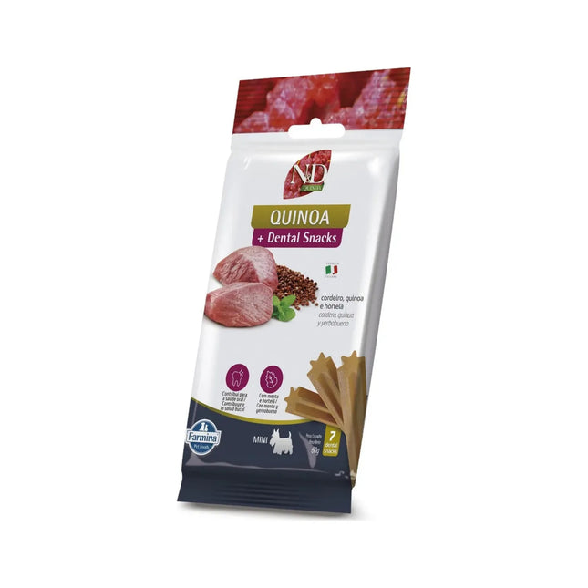 Petisco Funcional N&D Quinoa Snack Canine Yucca & Cordeiro Adult Mini