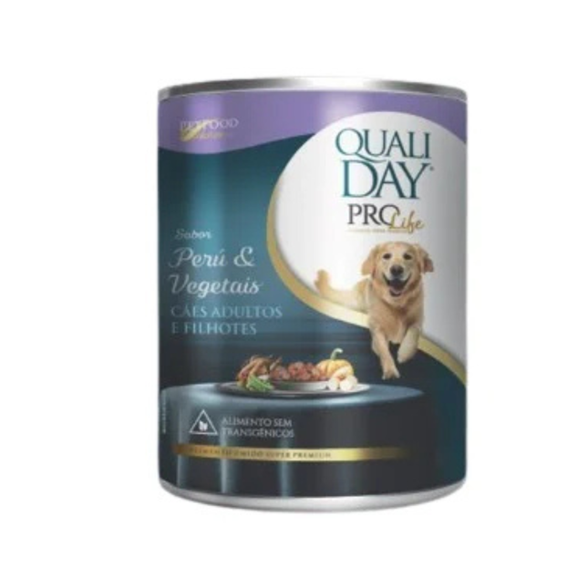 Alimento Úmido QualiDay ProLife Cães Peru e Vegetais