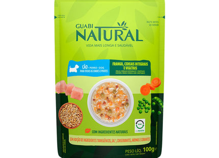 Ração Úmida Guabi Natural Sabor Frango e Cereais para Cachorros Adultos