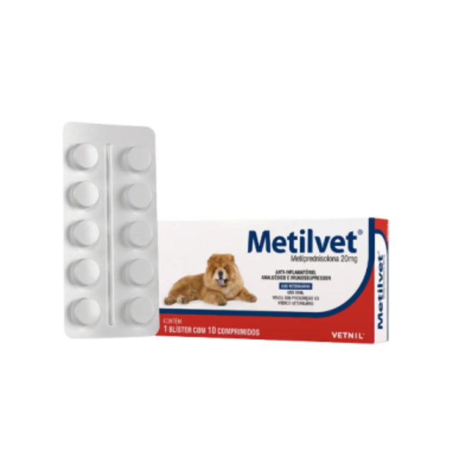 Antiemético Vetnil Metilvet 20mg para Cães