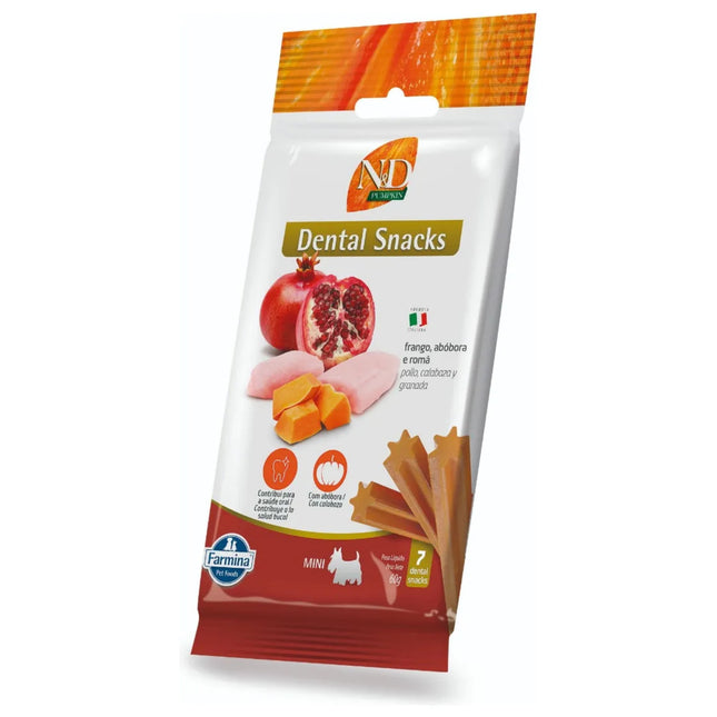 Petisco Funcional N&D Pumpkin Snack Canine Frango Adult Mini