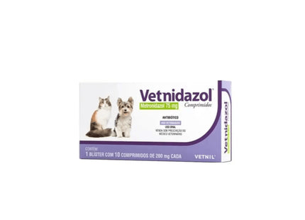 Vetnidazol 75mg - 10 Comp