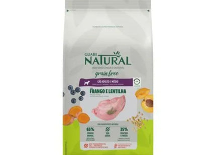 Ração Seca Guabi Natural Grain Free Cães Adultos Raças Médias Frango e Lentilha 12 kg