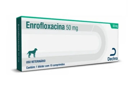 Antibiótico Elanco Enrofloxacino 50mg para Cães e Gatos