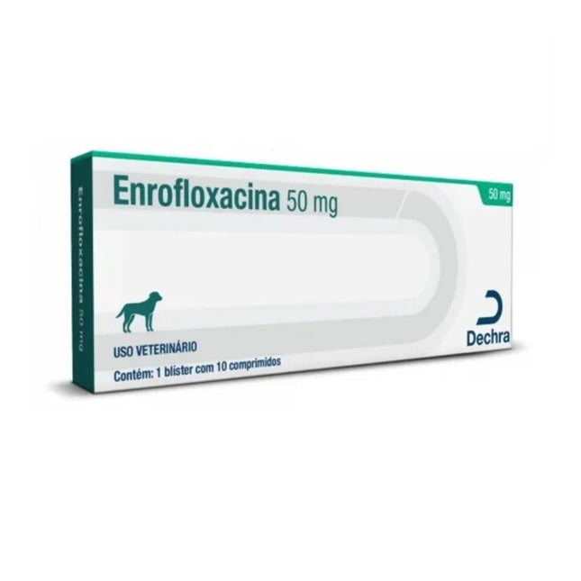 Antibiótico Elanco Enrofloxacino 50mg para Cães e Gatos