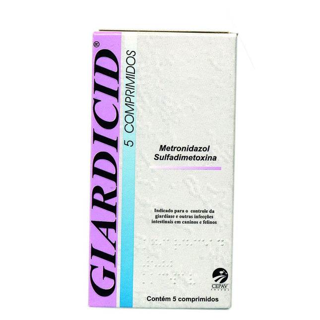 Antiparasitário Interno Giardicid 500mg para Cães